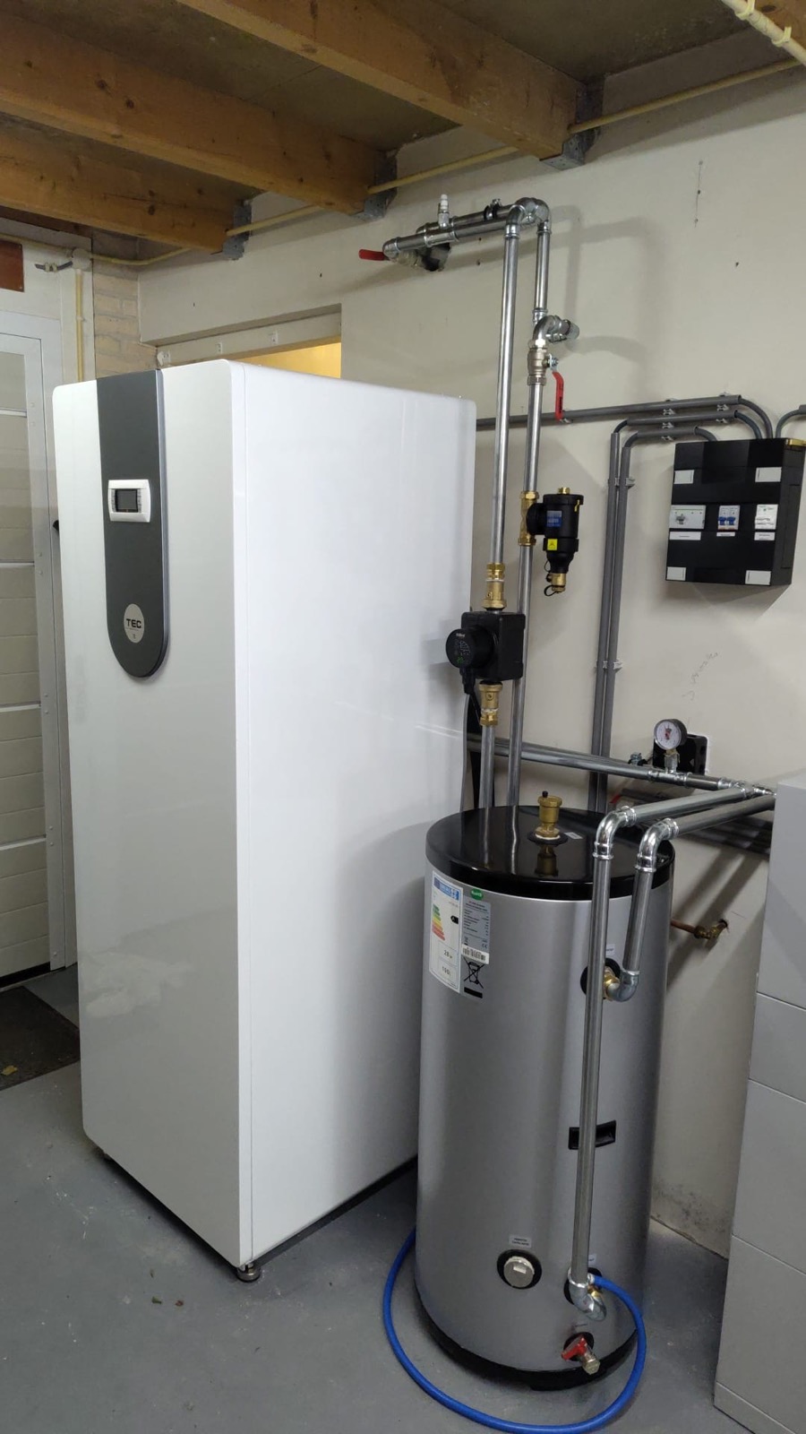 Boiler installatie